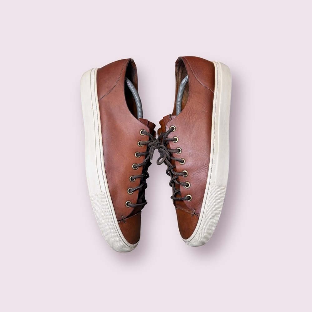 Buttero Tanino Made in Italy Leather Low Top Sneaker Size US 11 EU 44 MSRP $598
